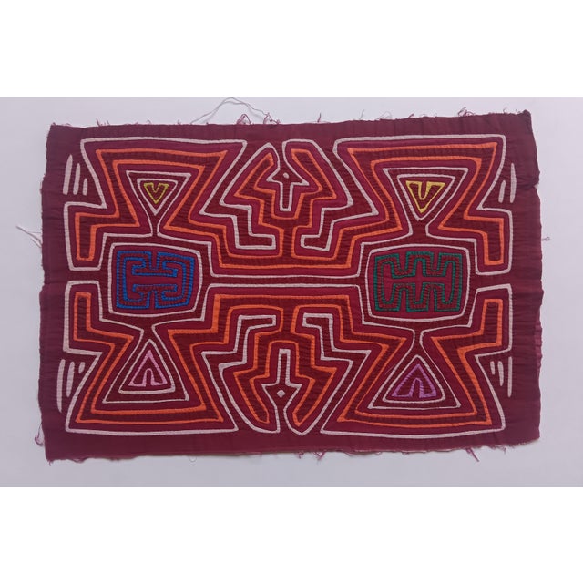 Mola Fabric by Cuna Indians, Panama, 1970s For Sale - Image 3 of 3