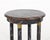 Fine European pairs of black and white marble painted pedestals table, with brass hardware, 20th Century H. 66 Dia. 41 cm...