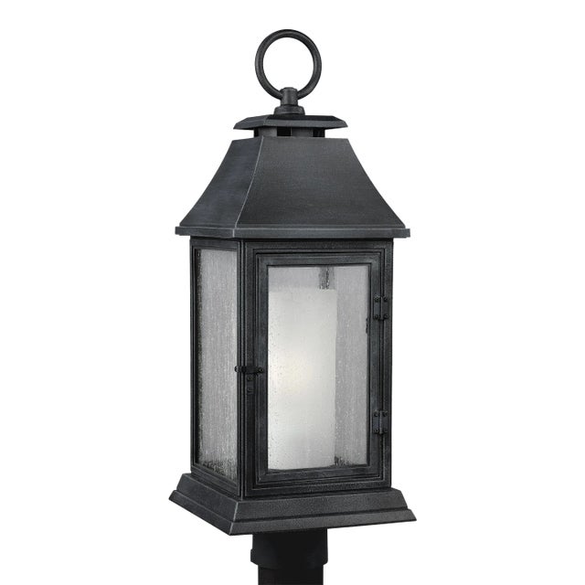 Sean Lavin by Visual Comfort Studio Shepherd Post Lantern, Dark Weathered Zinc For Sale