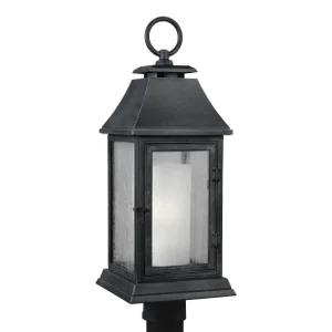 Sean Lavin by Visual Comfort Studio Shepherd Post Lantern, Dark Weathered Zinc