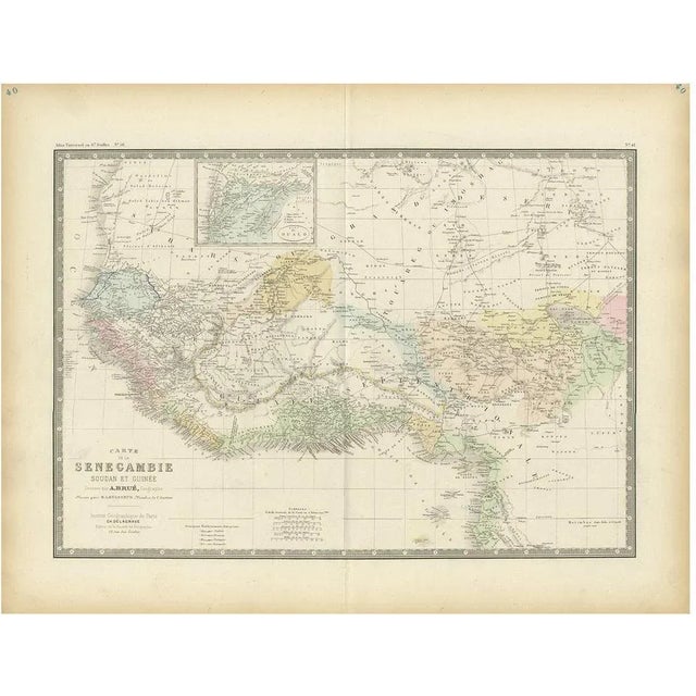 Antique Map of Western Africa by Levasseur, 1875 For Sale - Image 6 of 6