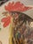 Vintage Portuguese Low Relief Pottery Rooster Plates For Sale - Image 9 of 12