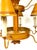 Mid 20th Century Hollywood Regency Ochre Japanned Faux Bamboo Tole Six-Light Chandelier For Sale - Image 14 of 18
