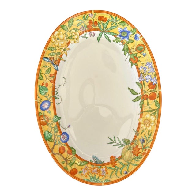 Hermès "La Siesta" Porcelain Serving Platter For Sale