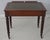 English Antique 2 Drawer Mahogany Leather Top Writing Desk For Sale - Image 16 of 17