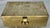 Beautiful polished brass hinged box with engravings of dragons and flowers on all sides. Old velvet lined interior.