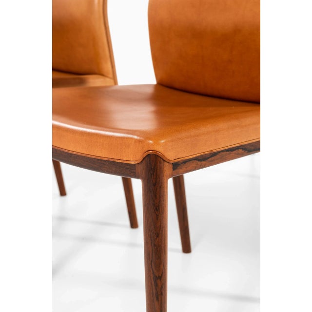 Rosewood Dining Chairs by Helge Vestergaard-Jensen for P. Jensen & Co., 1960s, Set of 8 For Sale - Image 3 of 11