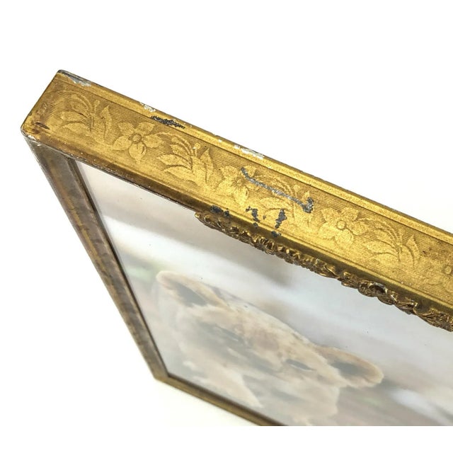 Gold 1900’s Metal Photo Frame For Sale - Image 8 of 12