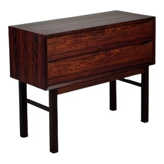 Vintage Danish Rosewood Bedside Table For Sale