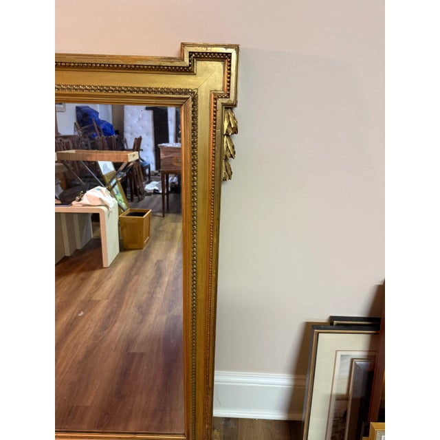 Mid 20th Century Large Gilt Painted Mirror For Sale - Image 5 of 8