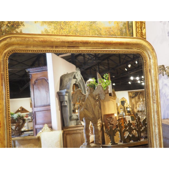 Large 19th Century French Giltwood Louis Philippe Style Mirror, 70.4 X 48 Inches For Sale - Image 13 of 18