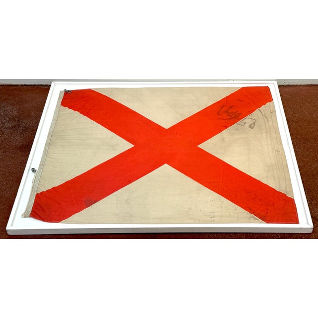 Large Early Alabama State Flag, Cotton Bunting, 1895–1918 Spanish–American War For Sale - Image 16 of 18