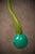 Mid-Century Modern Green Murano Glass and Brass Pendant, 1960 For Sale - Image 3 of 12