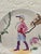 Mason's Ironstone English Mason’s Ironstone Sampler Needlepoint Sporting Plates With Embossed Floral Borders, Set of 6, Circa 1930 For Sale - Image 4 of 18