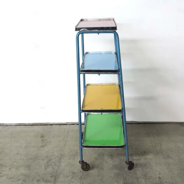 Vintage Industrial Colorful Shelves For Sale - Image 11 of 18