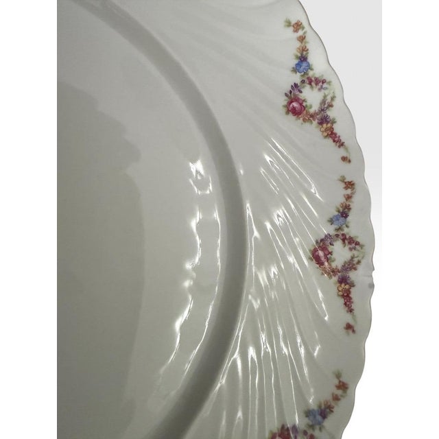 Vintage Royal Tettau Germany Pink Floral Fine Porcelain Dinnerware Set Service for 12 - 95 Pieces For Sale - Image 16 of 18