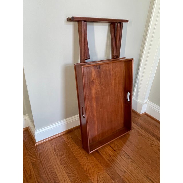 Marked Butler Tray on Stand in Mahogany -- 19th Century For Sale - Image 11 of 11