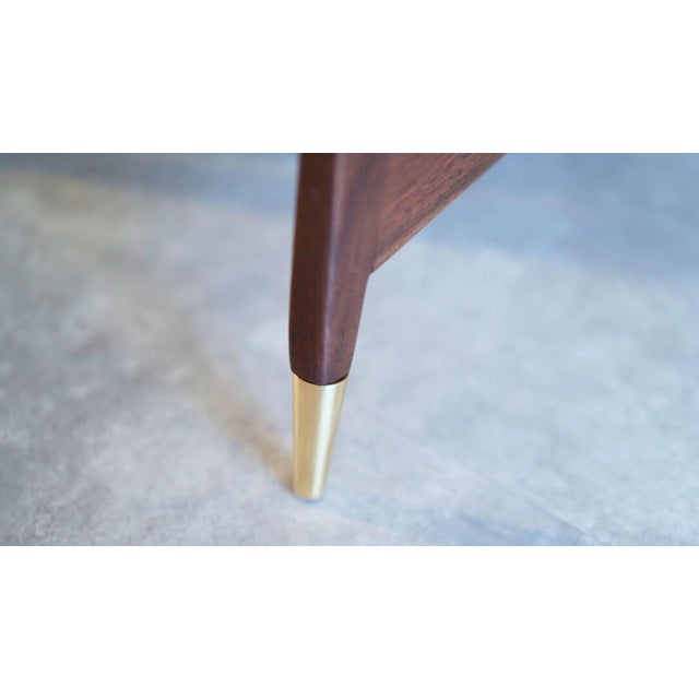 Wood Walnut Lounge Chairs by Edmond J. Spence, Circa 1950s For Sale - Image 7 of 10