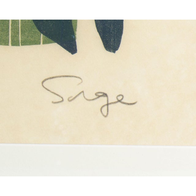 Contemporary “Falling Forms” Abstract Relief Print by Walter Sorge For Sale - Image 3 of 8