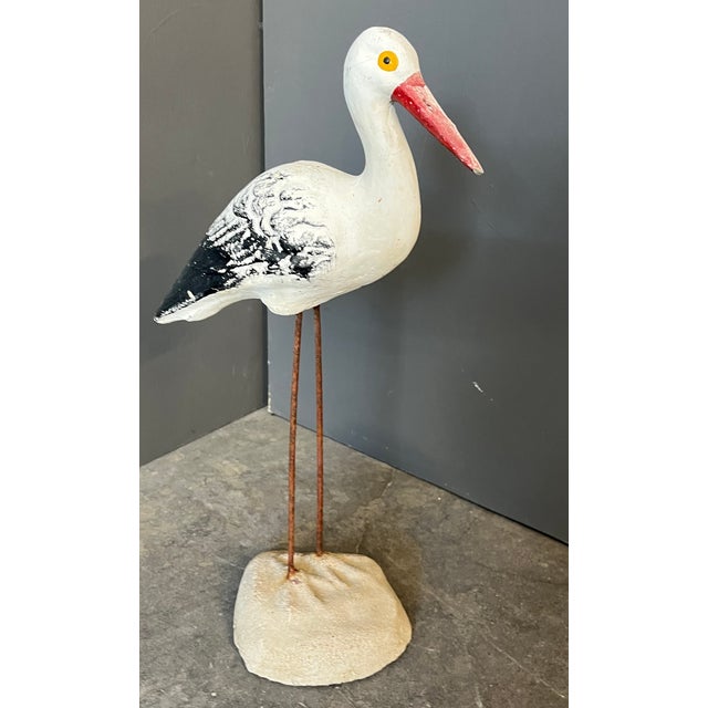 Set of 6 Cast Cement Painted Seagulls – Alsace, France A charming flock of six painted cement seagulls, each uniquely...
