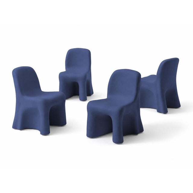 Plastic Red Dalila Armless Outdoor Chairs by Gaetano Pesce for Cassina, Set of 4 For Sale - Image 7 of 18