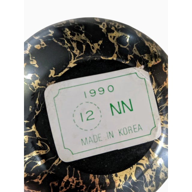Vintage Postmodern Metallic Decorative Sphere Orb For Sale In Charlotte - Image 6 of 7