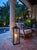 Vintage Modern Polished Gunmetal & Glass Floor Lantern With Tan Leather Handle For Sale - Image 11 of 12