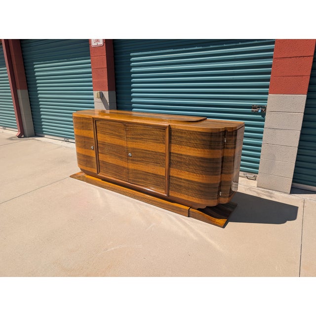 Monumental Antique French Art Deco Sideboard/Buffet, C1930s For Sale - Image 4 of 18