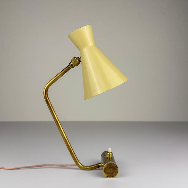 Mid-Century Modern Vintage Metal Table Lamp from Stilnovo, Italy, 1950s For Sale - Image 3 of 18