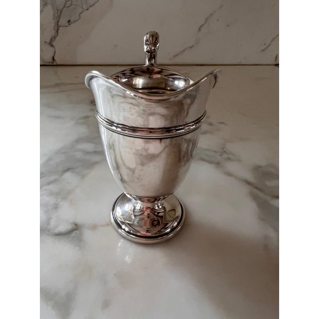 1940s 1940s Neoclassical Sterling Silver Cream and Sugar Set For Sale - Image 5 of 17