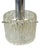 Vintage Pendant Lamp in Textured Glass and Chrome from Kaiser Leuchten, 1970s For Sale