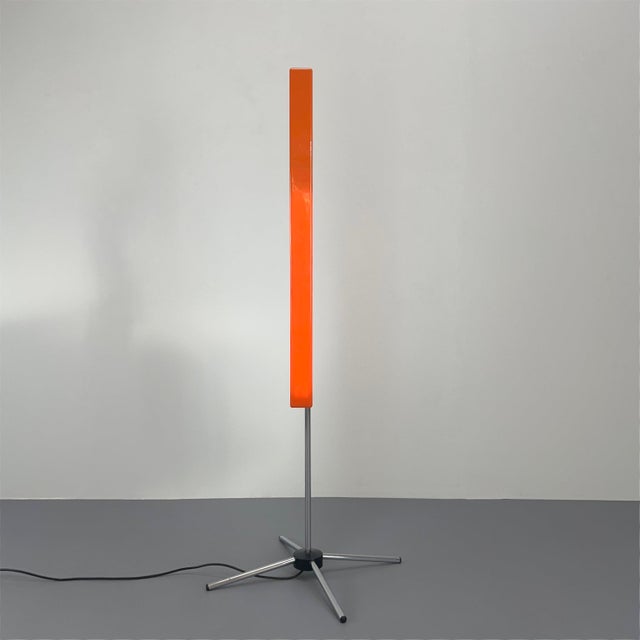 Metal Functional Orange Floor Lamp by Aeg, Germany, 1970s For Sale - Image 7 of 10