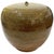 1980's Studio Pottery Olive Green Stoneware Vessel - Nipple Top Opening - Ken Edwards Montana Potter For Sale - Image 4 of 10