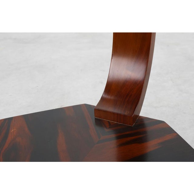 1920s Art Deco Octagonal Side Table in Wood, France, 1920s For Sale - Image 5 of 12