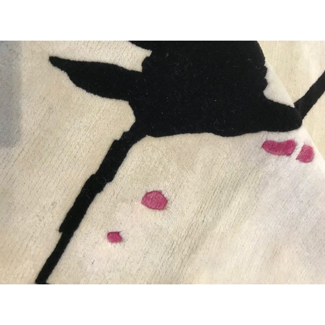 Modern Handmade Grey, Ivory, Pink Splatter Rug by Eskayel for Doris Leslie Blau For Sale - Image 3 of 4