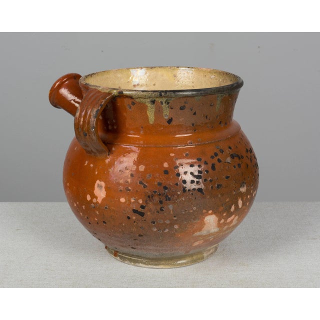 Brown 19th Century French Glazed Terracotta Toupin Cooking Pot For Sale - Image 8 of 11