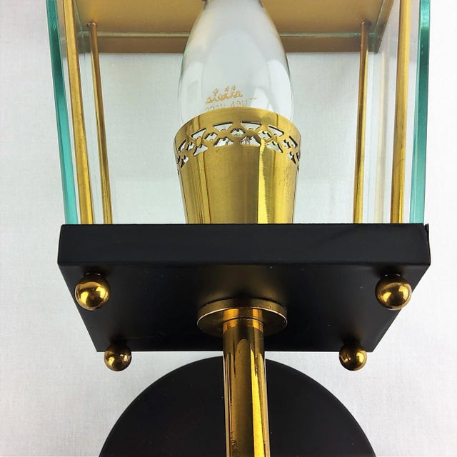 Black Sconces by Pietro Chiesa for Fontana Arte, 1960, Set of 2 For Sale - Image 8 of 12