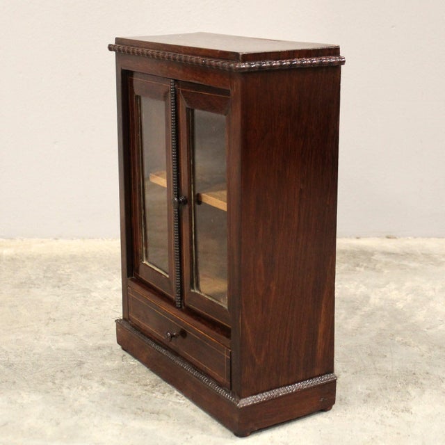 Miniature Model 19th-Century Italian Glass Display Case For Sale - Image 4 of 11
