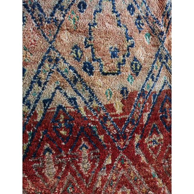 1980's Moroccan Wool Rug - 11.4 X 6.8 Ft For Sale - Image 4 of 6
