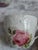 Late 19th Century Hand Painted Peonies on Porcelain Leuchtenburg,Germany Demitasse Tea Cups - 4 pcs For Sale - Image 4 of 12