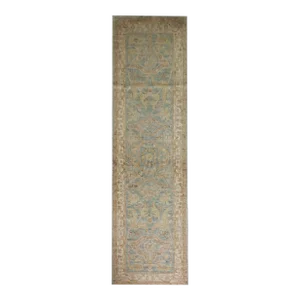 Hand Knotted Oushak Runner - 03′ ×09′