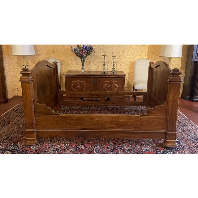 Louis Philippe Bed in Walnut For Sale - Image 10 of 12