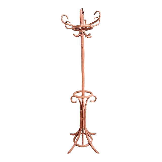 Mid 20th Century Vintage Bamboo Hat Coat Rack Chairish