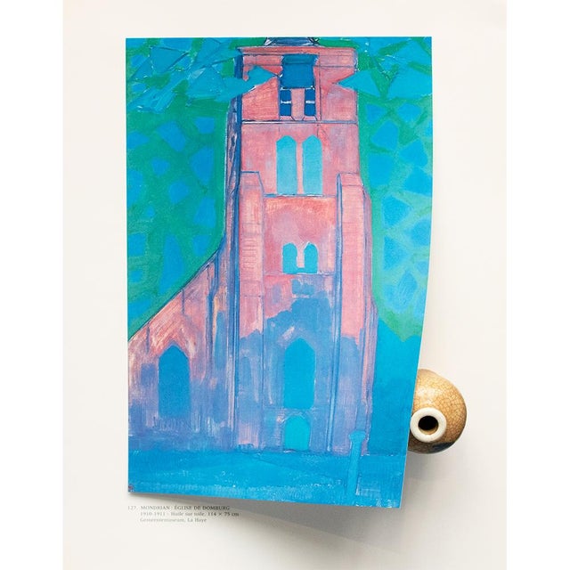 Piet Mondrian 1991 After Piet Mondrian "Domburg Church", Full-Color Parisian Print For Sale - Image 4 of 8