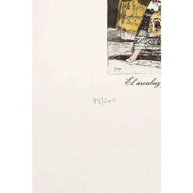 El arcabuz produce monsters is an original contemporary artwork, plate n.35 from the series "Les Caprices de Goya"....