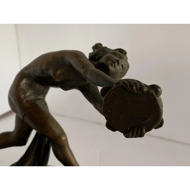 Circa 1900s Art Nouveau Nude Female Nymph Cast Bronze Bookends- a Pair For Sale - Image 11 of 13