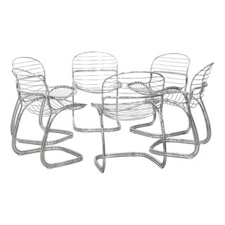 Sabrina Chairs by Gastone Rinaldi for Rima, 1970s, Set of 6 For Sale