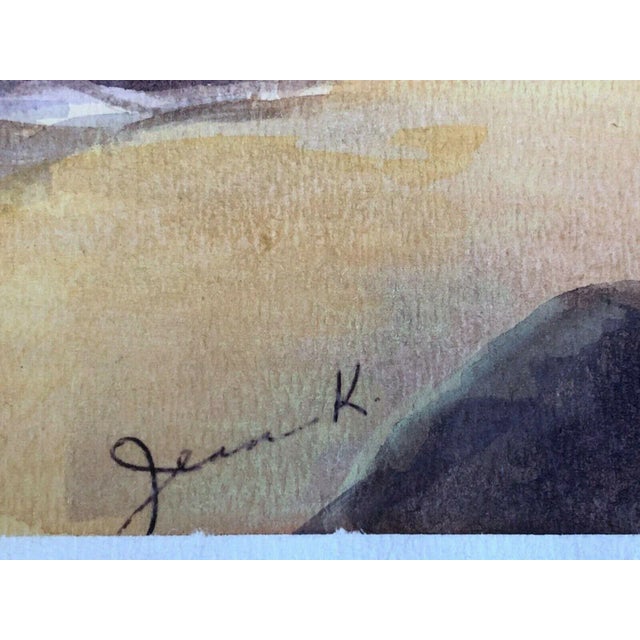 Contemporary Seascape Watercolor For Sale - Image 3 of 12