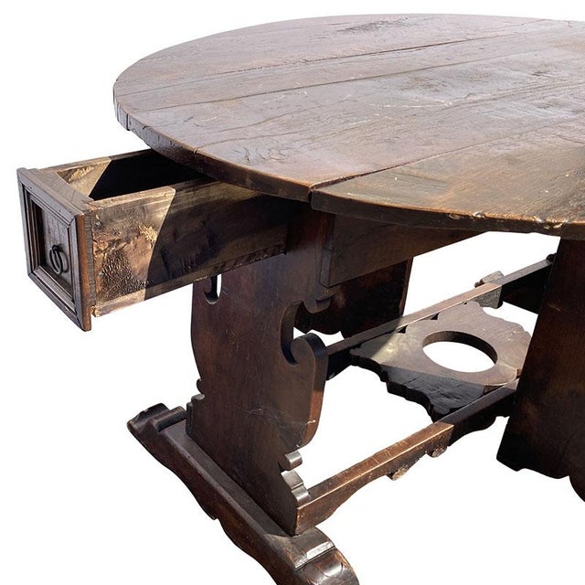 Slatted Walnut Table, 1600s For Sale - Image 12 of 18