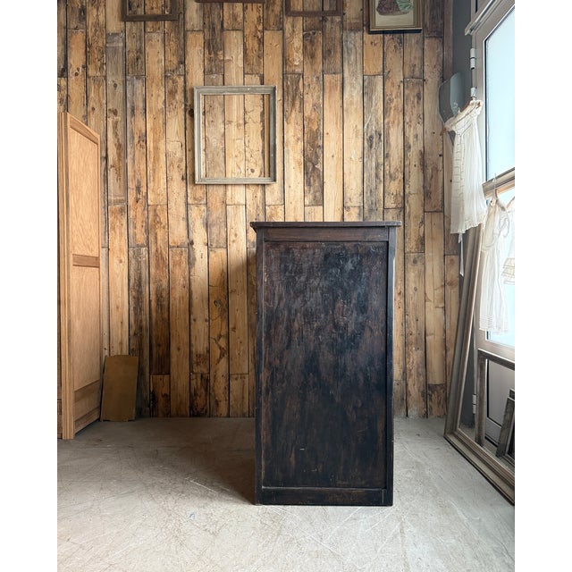Wood Large Black Parisian Buffet, 1950s For Sale - Image 7 of 16